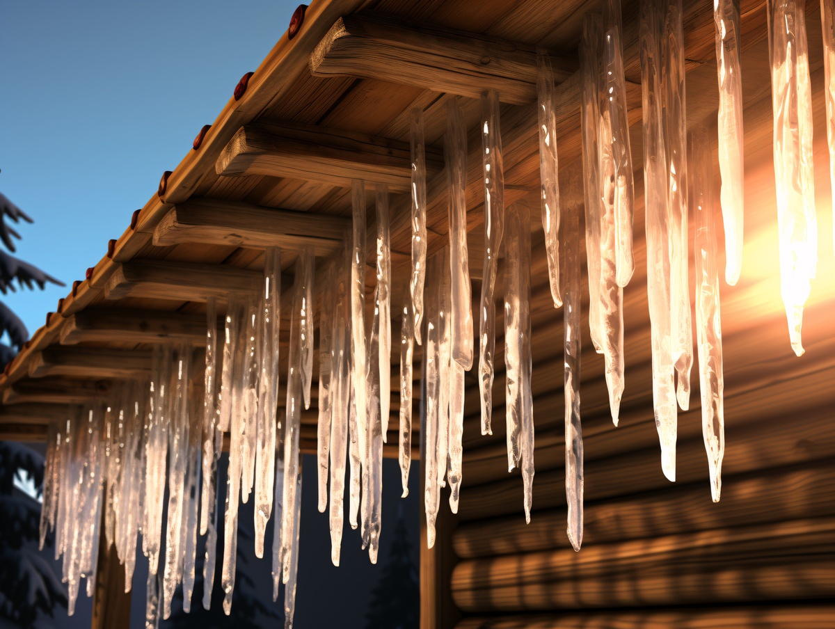как убрать сосульки с крыши